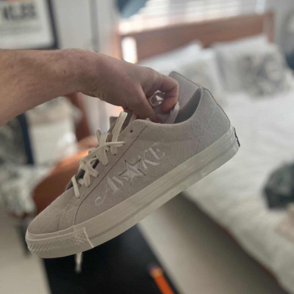 *BRAND NEW & RARE* Converse One Star Pro Ox Awake NY White Sand size 12 - Picture 7 of 8